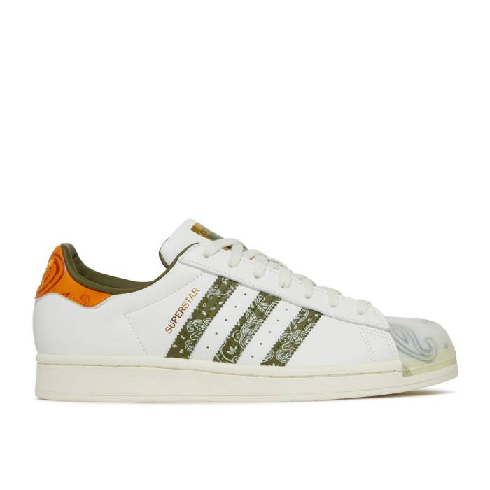 アディダス Adidas 【 Superstar 'Bandana - Off White Focus Orange' Men Off White/Focus Olive/Focus Orange 】 Superstar スーパースター 白色 ホワイト メンズ 白色 ホワイト olive オリーブ orange 橙・オレンジ