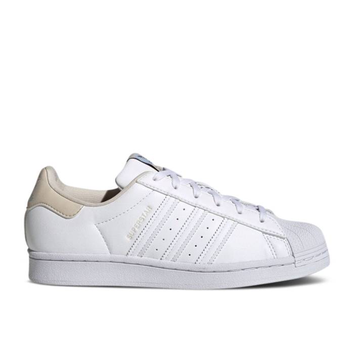アディダス Adidas 【 Wmns Superstar Vegan 'Spilt Milk' Women Footwear White/Footwear White/Core Brown 】 Superstar スーパースター レディース 白色 ホワイト コア 茶色 ブラウン