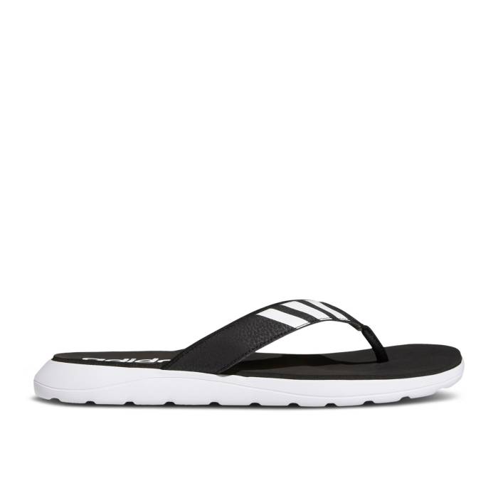 アディダス Adidas 【 Comfort Sandal \u0027Black White\u0027 Men Core Black/Cloud White/Core Black 】 メンズ 中核グループ 黒いこと 黒いこと 白いこと 白いこと