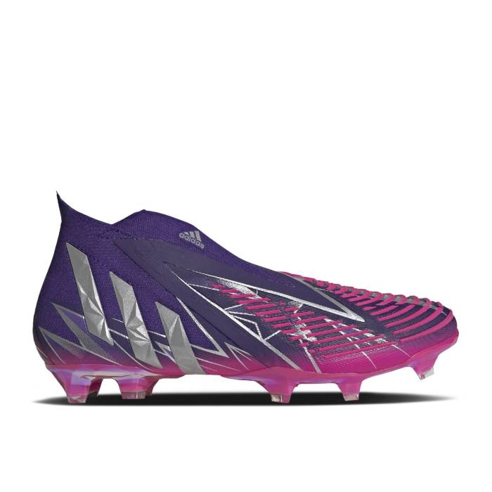 アディダス Adidas 【 Predator Edge+ Low Fg \u0027Uefa Champions League\u0027 Men Team College Purple/Silver Metallic/Team Shock Pink 】 プレデター メンズ Team 野球クラブ 単科大学 Purple 紫・パープル Silver しろがね色・しろがね色 ぼうぜん自失