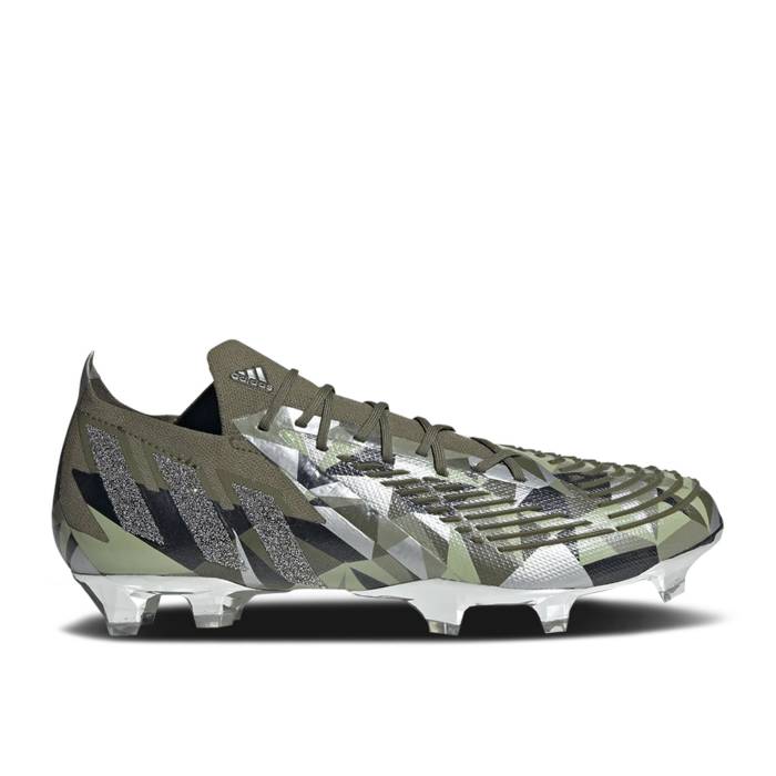 アディダス Adidas 【 Swarovski X Predator Edge.1 Fg 'Focus Olive Crystal' Men Focus Olive/Silver Metallic/Magic Lime 】 プレデター olive オリーブ メンズ olive オリーブ Silver 銀色・シルバー マジック ライム