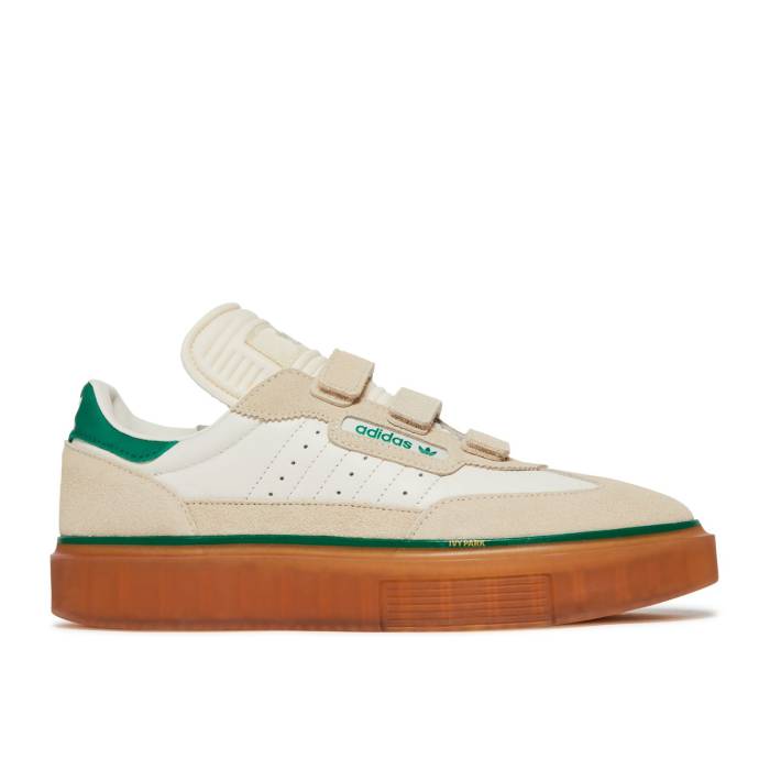 アディダス Adidas 【 Ivy Park X Wmns Super Sleek 3 Strap \u0027Wonder White Gum\u0027 Women Wonder White/Core White/Gum 】 運動場 同盟罷工さあ美 白いこと 白いこと レディース 白いこと 白いこと 中核グループ