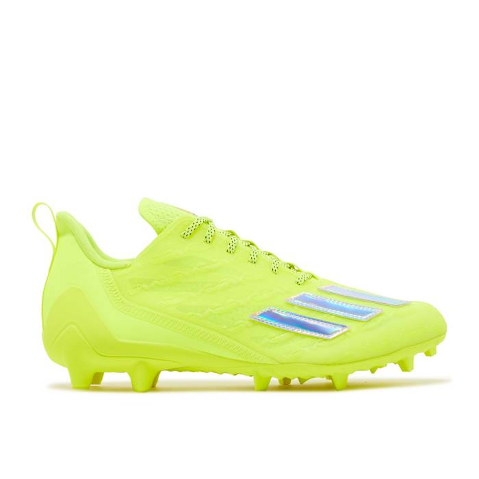 アディダス Adidas 【 Adizero Cleats \u0027Team Solar Yellow\u0027 Men Team Solar Yellow 2/Silver Metallic/Core Black 】 アディゼロ クリーツ スパイク メンズ Team 野球クラブ yellow 黄味がかった・黄色 Silver しろがね色・しろがね色 中核グループ 黒いこと