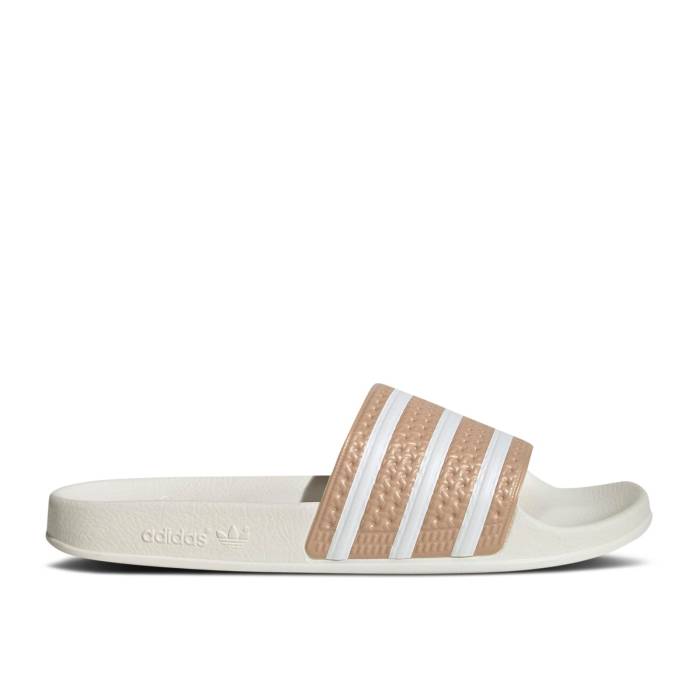 アディダス Adidas 【 Adilette Slide 'Off White Magic Beige' Men Magic Beige/Cloud White/Off White 】 アディレッタ Slide サンダル 白色 ホワイト マジック メンズ マジック ベージュ 白色 ホワイト|スニケス