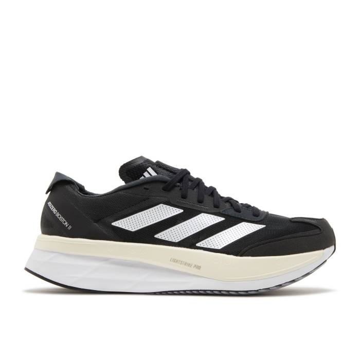 アディダス Adidas 【 Adizero Boston 11 Wide \u0027Black White Carbon\u0027 Men Core Black/Cloud White/Carbon 】 アディゼロ 豆の町 白いこと 白いこと メンズ 中核グループ 黒いこと 黒いこと 白いこと 白いこと 炭素
