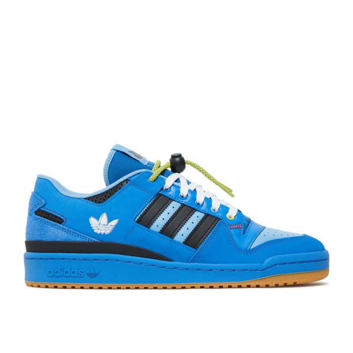 アディダス Adidas 【 Hebru Brantley X Forum Low \u0027Rocket\u0027 Men Customized/Core Black/Light Blue 】 討論会 メンズ 中核グループ 黒いこと 黒いこと 青み 青色
