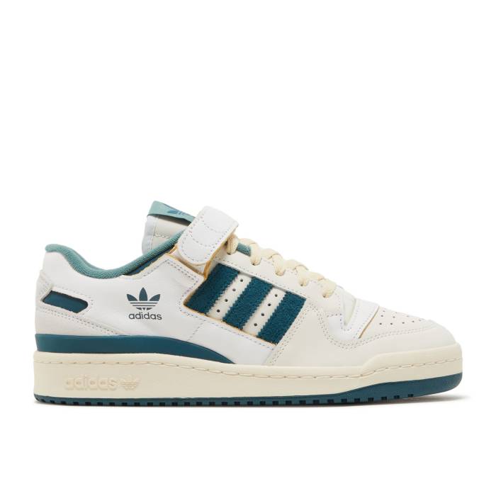 アディダス Adidas 【 Forum 84 Low 'White Wild Teal' Men Off White/Wild Teal/Cream White 】 フォーラム wild ワイルド メンズ 白色 ホワイト wild ワイルド クリーム
