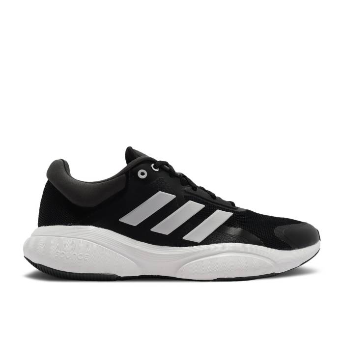 アディダス Adidas 【 Response Black White Men Core Black/Cloud White/Grey Six 】 Response レスポンス メンズ コア 黒色 ブラック 白色 ホワイト 灰色 グレー