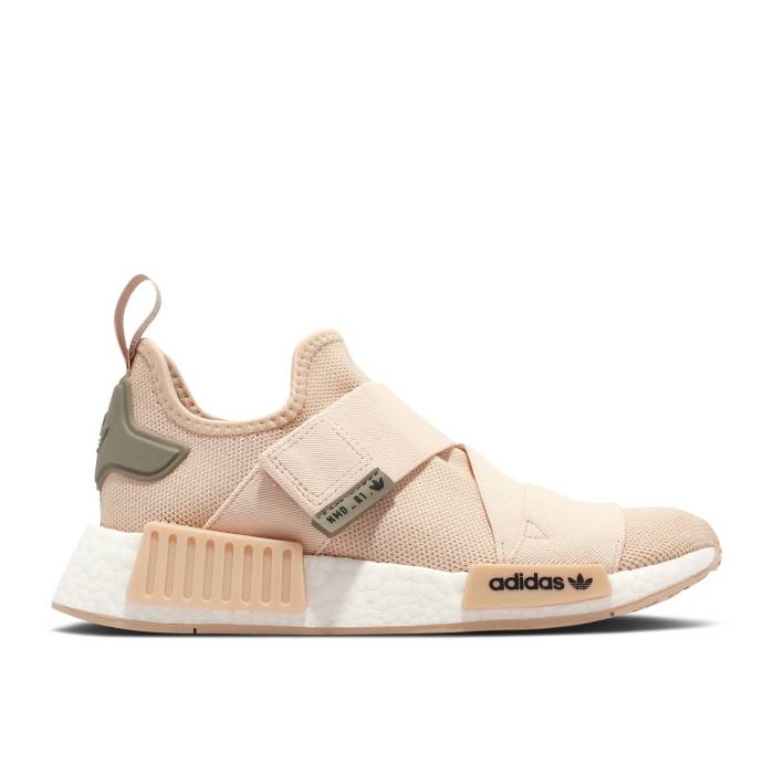 アディダス Adidas 【 Wmns Nmd_R1 Strap \u0027Halo Blush\u0027 Women Halo Blush/Cloud White/Simple Brown 】 同盟罷工さあ美 レディース 白いこと 白いこと 赤銅色 赤銅色