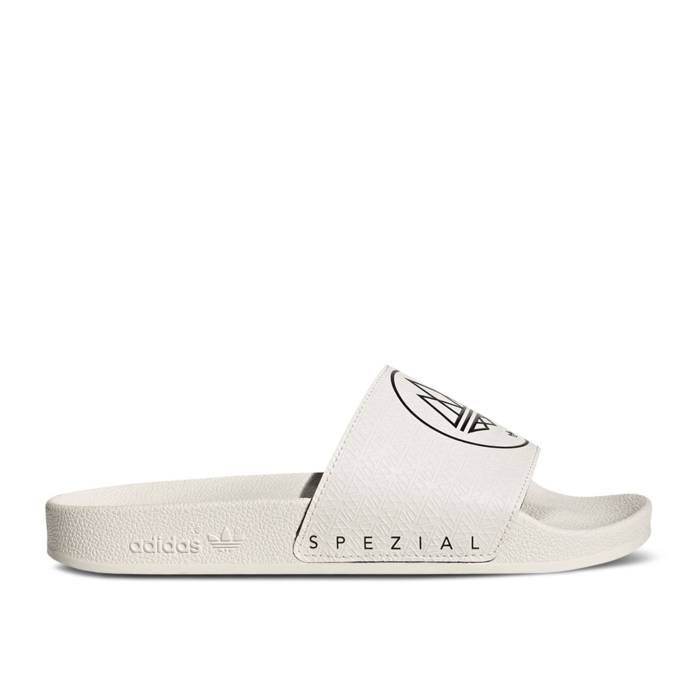 アディダス Adidas 【 Adilette Spzl Slides \u0027Chalk White\u0027 Men Chalk White/Core Black/Chalk White 】 アディレッタ メンズ 白いこと 白いこと 中核グループ 黒いこと 黒いこと