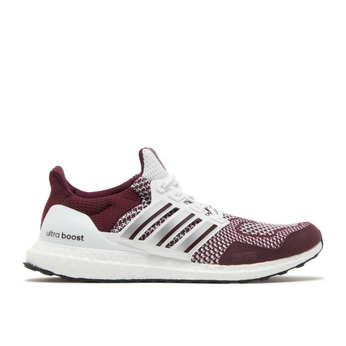 アディダス Adidas 【 Ncaa X Ultraboost 1.0 \u0027Texas A\u0026M Aggies\u0027 Men Cloud White/Silver Metallic/Team Maroon 】 メンズ 白いこと 白いこと Silver しろがね色・しろがね色 Team 野球クラブ マルーン 靴-メンズ靴