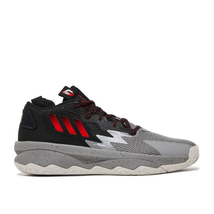 アディダス Adidas 【 Dame 8 \u0027Bridge City\u0027 Men Grey Three/Red/Core Black 】 メンズ 薄墨色 薄墨色 Red 赤・赤いこと 中核グループ 黒いこと 黒いこと