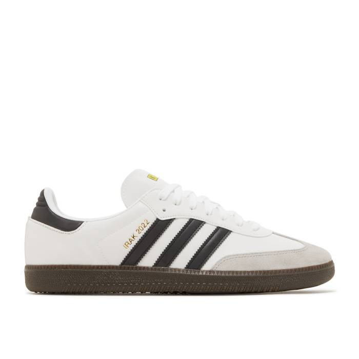 アディダス Adidas 【 Irak X Samba 'White Gum' Men Cloud White/Core Black/Gum 】 サンバ メンズ 白色 ホワイト コア 黒色 ブラック｜スニケス