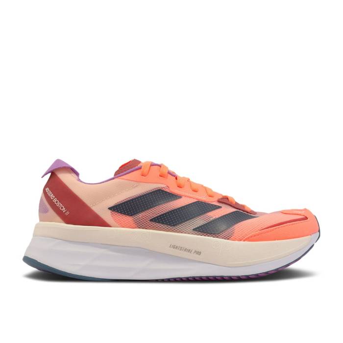 アディダス Adidas 【 Wmns Adizero Boston 11 \u0027Beam Orange\u0027 Women Beam Orange/Wonder Steel/Bliss Orange 】 アディゼロ 豆の町 レディース orange 橙・オレンジ色 Steel スチール写真