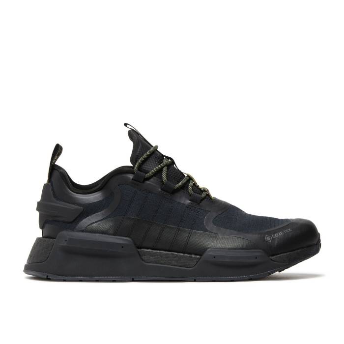 アディダス Adidas 【 Nmd_V3 Gore-Tex \u0027Black Grey\u0027 Men Core Black/Grey Five/Impact Yellow 】 ゴアテックス メンズ 中核グループ 黒いこと 黒いこと 薄墨色 薄墨色 差しひびき yellow 黄味がかった・黄み メンズ靴-靴