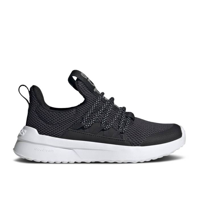 アディダス Adidas 【 Lite Racer Adapt 5.0 J 'Black White' Youth Core Black/Cloud White/Carbon 】 ライト アダプト ジュニア キッズ コア 黒色 ブラック 白色 ホワイト カーボン｜スニケス