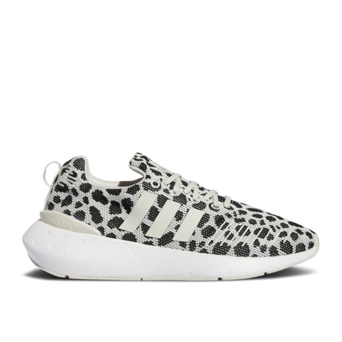 アディダス Adidas 【 Wmns Swift Run 22 'Dalmatian' Women Talc/Core Black/Cloud White 】 Swift ラン レディース コア 黒色 ブラック 白色 ホワイト