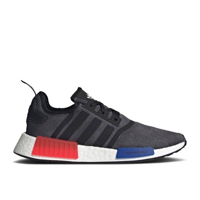 アディダス Adidas 【 Nmd_R1 Black Og 2023 Men Core Black/Semi Lucid Blue/Glory Red 】 メンズ コア 黒色 ブラック 青色 ブルー Red 赤・レッド