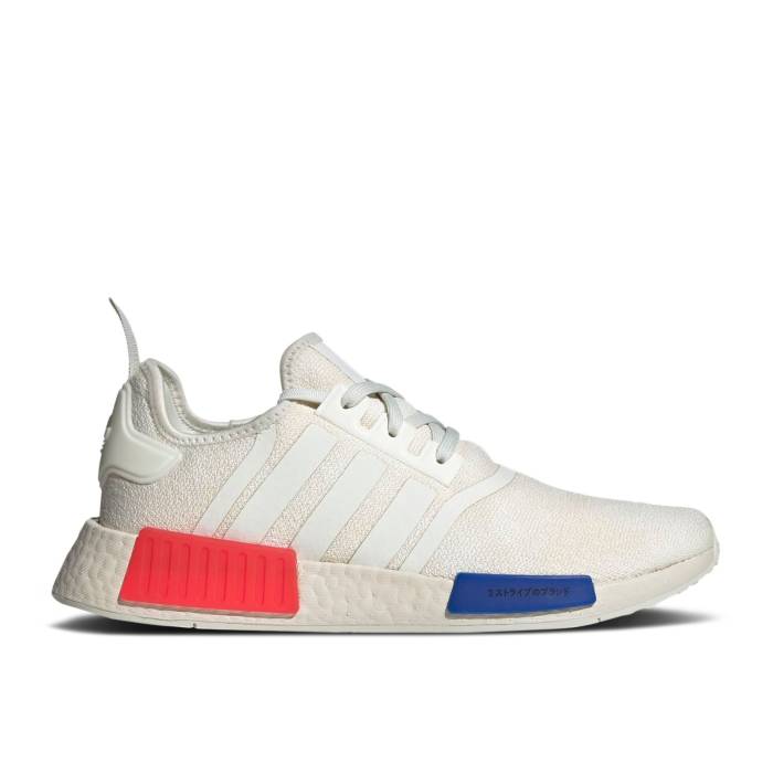 アディダス Adidas 【 Nmd_R1 \u0027White Og\u0027 2023 Men White Tint/Glory Red/Semi Lucid Blue 】 メンズ 白いこと 白いこと Red 赤・赤いこと 青味 青色