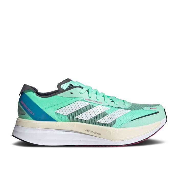 アディダス Adidas 【 Adizero Boston 11 \u0027Pulse Mint\u0027 Men Pulse Mint/Cloud White/Crystal White 】 アディゼロ 豆の町 メンズ 白いこと 白いこと
