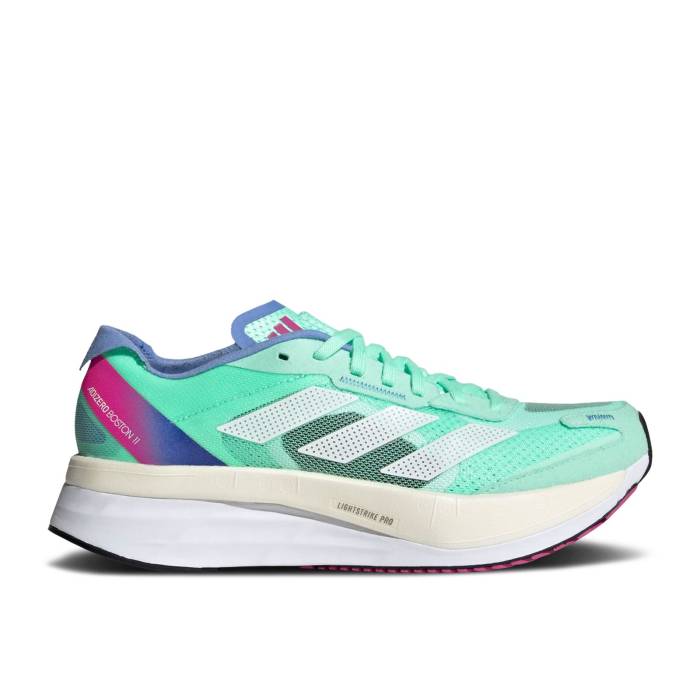 アディダス Adidas 【 Wmns Adizero Boston 11 \u0027Pulse Mint Pink\u0027 Women Pulse Mint/Cloud White/Crystal White 】 アディゼロ 豆の町 レディース 白いこと 白いこと