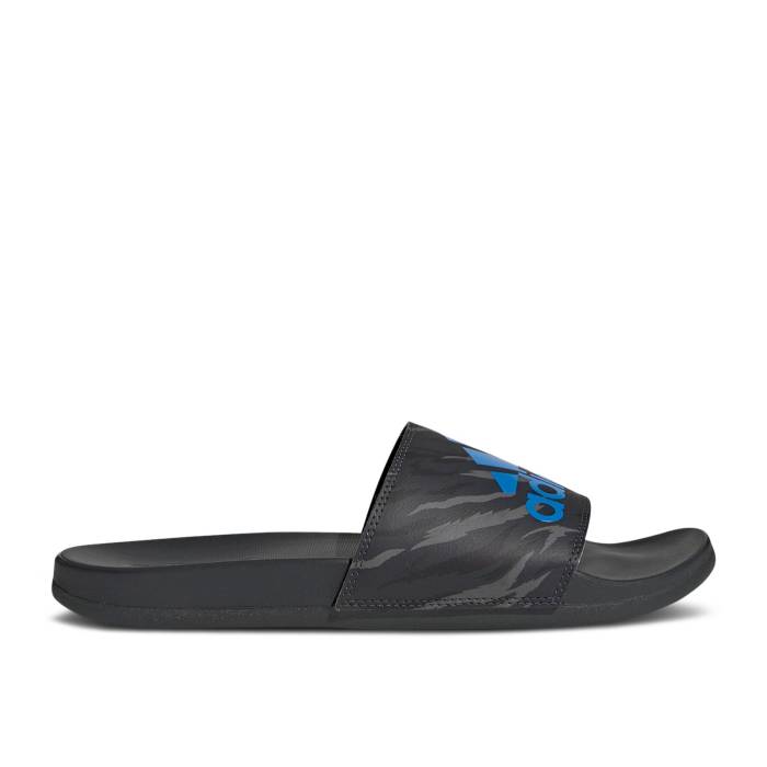 アディダス Adidas 【 Adilette Comfort Slide 'Carbon Blue Rush Camo' Men Carbon/Blue Rush/Carbon 】 アディレッタ Slide サンダル 青色 ブルー rush ラッシュ メンズ カーボン 青色 ブルー rush ラッシュ