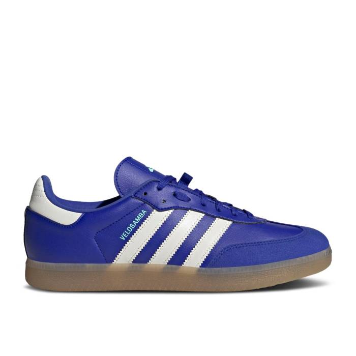 アディダス Adidas 【 Velosamba Vegan 'Lucid Blue Gum' Men Lucid Blue/Off White/Pulse Mint 】 青色 ブルー メンズ 青色 ブルー 白色 ホワイト｜スニケス