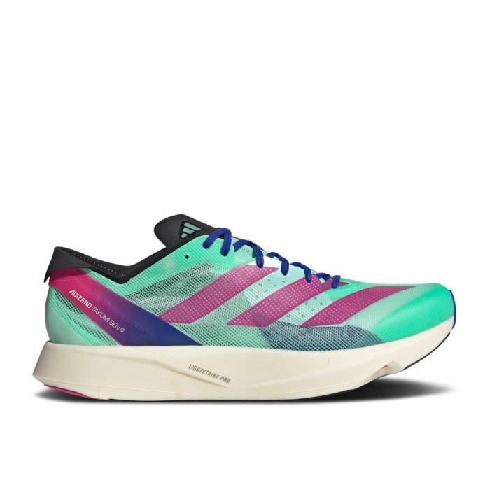 アディダス Adidas 【 Adizero Takumi Sen 9 Pulse Mint Men Pulse Mint/Lucid Fuchsia/Lucid Blue 】 アディゼロ メンズ 青色 ブルー
