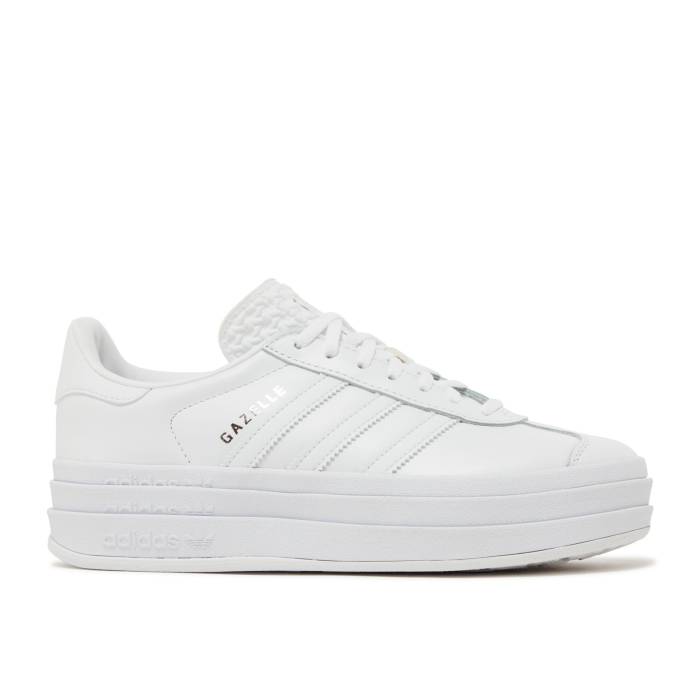 アディダス Adidas 【 Wmns Gazelle Bold 'Triple White' Women Cloud White/Cloud White/Cloud White 】 ガゼル レディース 白色 ホワイト
