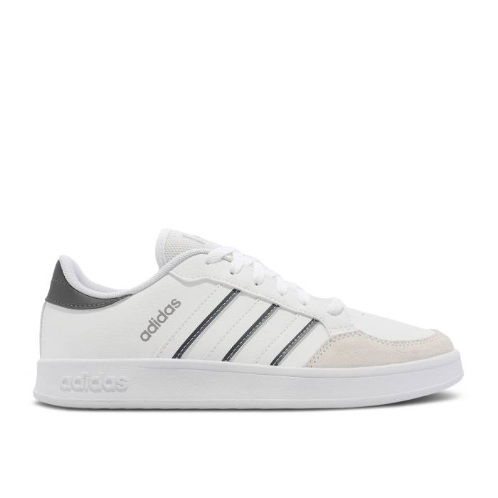 アディダス Adidas 【 Breaknet Court \u0027White Grey\u0027 Men Cloud White/Cloud White/Grey Five 】 厚地の外套 メンズ 白いこと 白いこと 薄墨色 薄墨色
