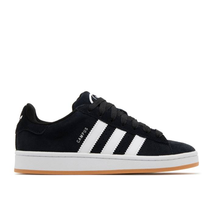 アディダス Adidas 【 Campus 00S J \u0027Black White Gum\u0027 Youth Core Black/Cloud White/Cloud White 】 校庭 白いこと 白いこと 御坊っちゃん キッズ 中核グループ 黒いこと 黒いこと 白いこと 白いこと