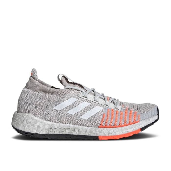 アディダス Adidas 【 Wmns Pulseboost Hd \u0027Grey Hi-Res Coral\u0027 Women Grey One/Cloud White/Hi-Res Coral 】 レディース 薄墨色 薄墨色 白いこと 白いこと