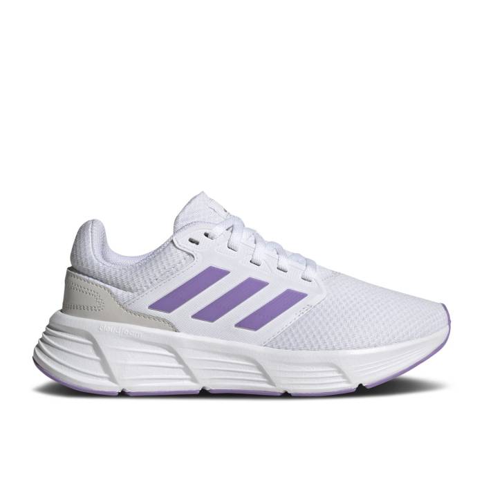アディダス Adidas 【 Wmns Galaxy 6 White Violet Fusion Women Cloud White/Violet Fusion/Dash Grey 】 ギャラクシー 紫・バイオレット レディース 白色 ホワイト 紫・バイオレット Fusion フュージョン 灰色 グレ