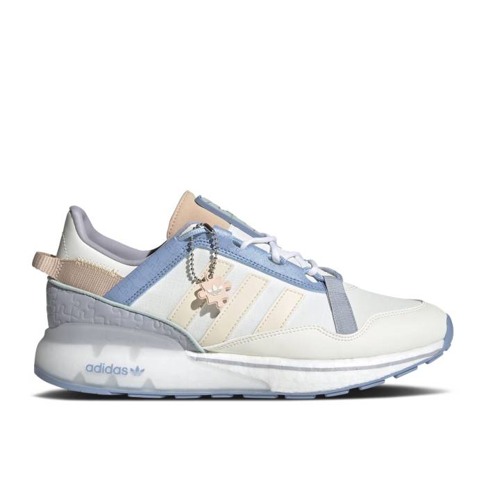 アディダス Adidas 【 Zx 2K Boost Pure \u0027Puzzle Piece\u0027 Men Off White/Ecru Tint/Halo Silver 】 ブースト 純然たる メンズ 白いこと 白いこと Silver しろがね色・しろがね色