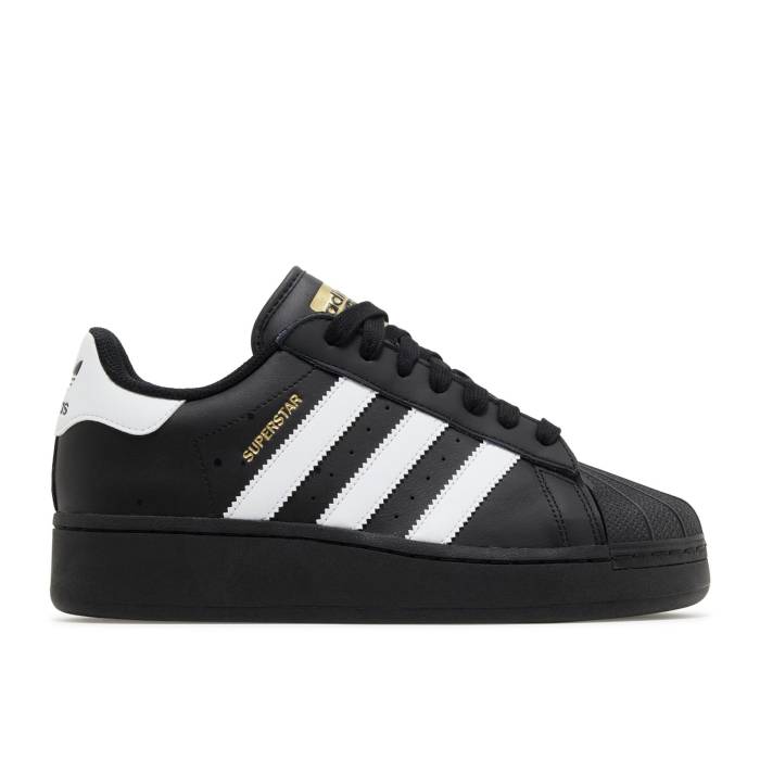アディダス Adidas 【 Superstar Xlg \u0027Black\u0027 Men Core Black/Cloud White/Gold Metallic 】 Superstar はやりっ児 メンズ 中核グループ 黒いこと 黒いこと 白いこと 白いこと ゴールド
