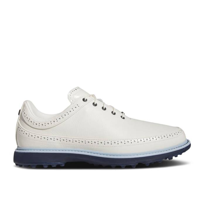 アディダス Adidas 【 Mc80 Spikeless Golf \u0027Off White Collegiate Navy\u0027 Men Off White/Collegiate Navy/Wonder Blue 】 golf ゴルフ 白いこと 白いこと メンズ 白いこと 白いこと 紺色 米国海軍 青み 青色