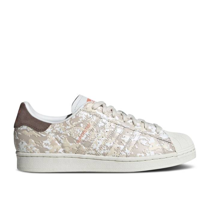 アディダス Adidas 【 Superstar \u0027Camo - Crystal White\u0027 Men Crystal White/Wonder Beige/Earth Strata 】 Superstar はやりっ児 メンズ 白いこと 白いこと ベージュ