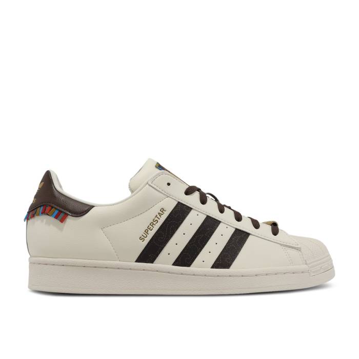 アディダス Adidas 【 Superstar \u0027Chalk White Brown\u0027 Men Chalk White/Brown/Chalk White 】 Superstar はやりっ児 白いこと 白いこと メンズ 白いこと 白いこと 赤銅色 赤銅色