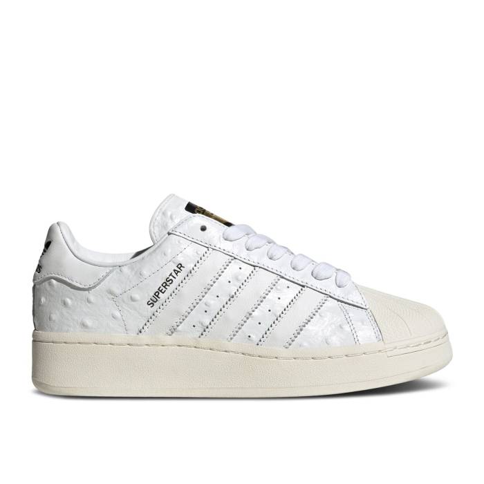 アディダス Adidas 【 Superstar Xlg \u0027White Ostrich\u0027 Men Cloud White/Cloud White/Gold Metallic 】 Superstar はやりっ児 メンズ 白いこと 白いこと ゴールド