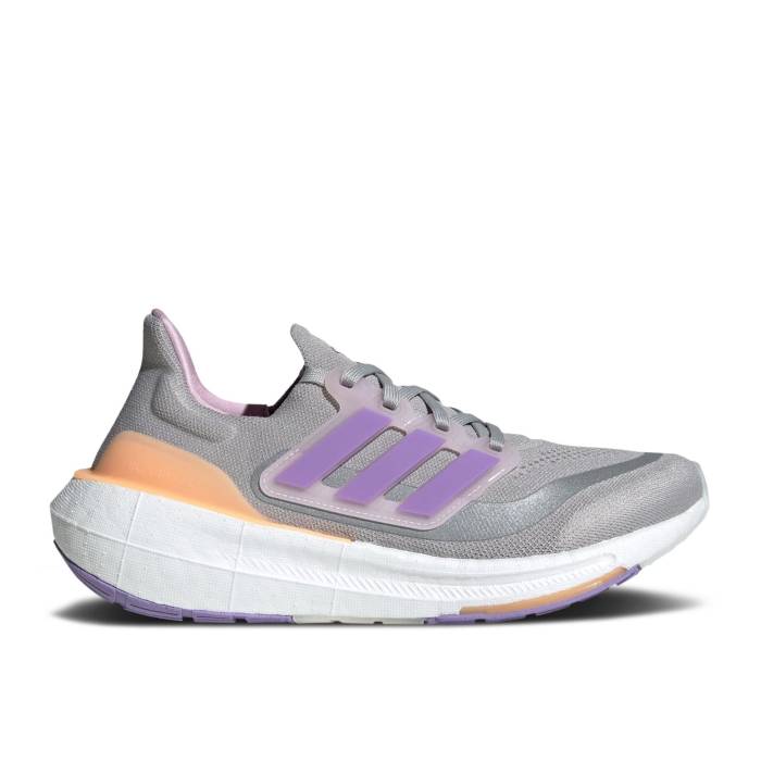 アディダス Adidas 【 Wmns Ultraboost Light \u0027Grey Violet Fusion\u0027 Women Grey Two/Violet Fusion/Acid Orange 】 紫・相撲取り草 レディース 薄墨色 薄墨色 紫・相撲取り草 Fusion 核融合反応 orange 橙・オレンジ色