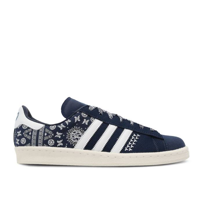 アディダス Adidas 【 Campus 80S Peking Opera - Navy Blue Men Nin Dig/Footwear White/Off White 】 キャンパス 紺色 ネイビー メンズ 白色 ホワイト