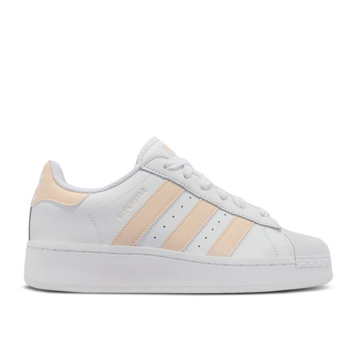 アディダス Adidas 【 Wmns Superstar Xlg \u0027White Bliss Orange\u0027 Women Cloud White/Bliss Orange/Cloud White 】 Superstar はやりっ児 レディース 白いこと 白いこと orange 橙・オレンジ色