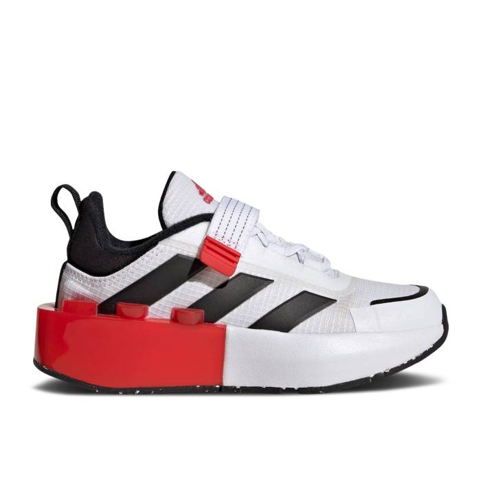 アディダス Adidas 【 Lego X Tech Runner Little Kid \u0027White Black Red\u0027 Youth Cloud White/Core Black/Red 】 テック 黒いこと 黒いこと 御坊っちゃん キッズ 白いこと 白いこと 中核グループ 黒いこと 黒いこと Red 赤・赤いこと