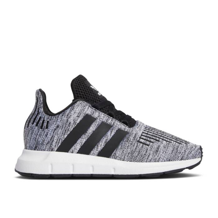 アディダス Adidas 【 Swift Run J 'White Black' Youth Cloud White/Core Black/Core Black 】 Swift ラン ジュニア キッズ 白色 ホワイト コア 黒色 ブラック
