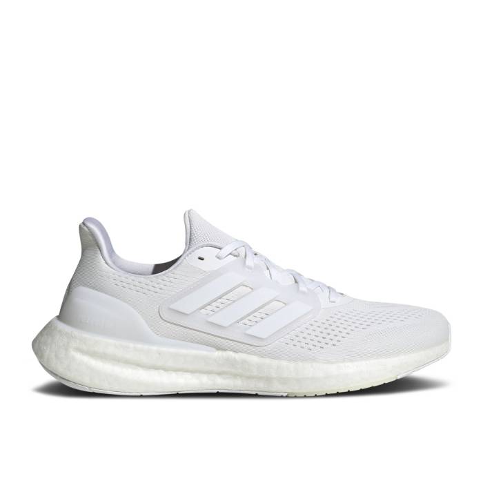 アディダス Adidas 【 Pureboost 23 \u0027Triple White\u0027 Men Cloud White/Cloud White/Core Black 】 メンズ 白いこと 白いこと 中核グループ 黒いこと 黒いこと