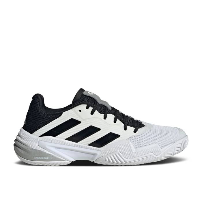 アディダス Adidas 【 Barricade 13 \u0027White Black\u0027 Men Cloud White/Core Black/Grey Three 】 防柵 13 サー青少年 メンズ 白いこと 白いこと 中核グループ 黒いこと 黒いこと 薄墨色 薄墨色