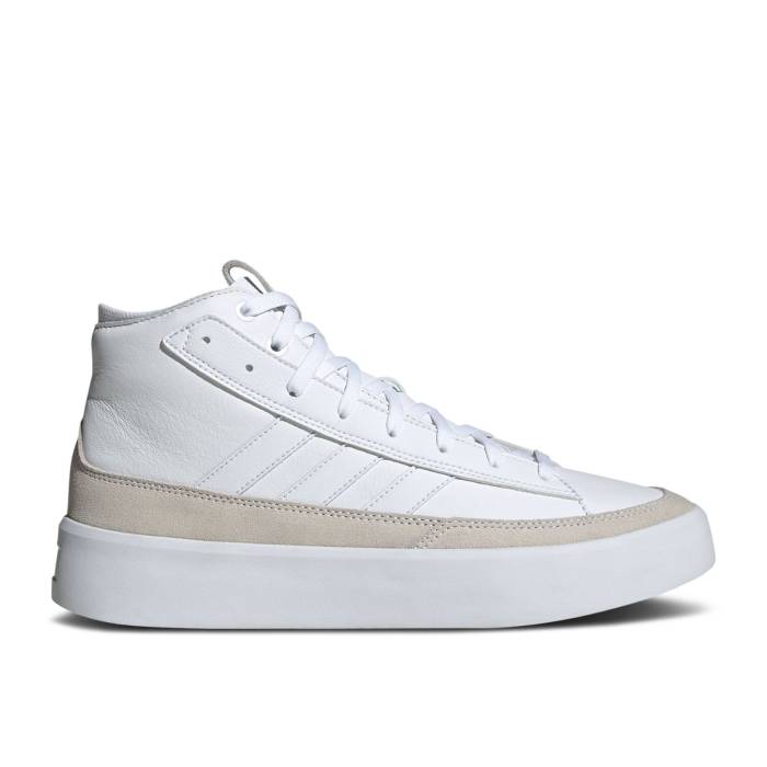 アディダス Adidas 【 Znsored High \u0027Cloud White\u0027 Men Cloud White/Cloud White/Cloud White 】 御機嫌 メンズ 白いこと 白いこと