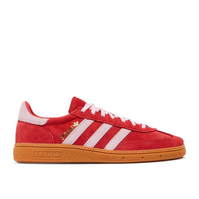 アディダス Adidas 【 Wmns Handball Spezial 'Bright Red Clear Pink' Women Bright Red/Clear Pink/Gum 】 ハンドボール スペシアル Red 赤・レッド レディース Red 赤・レッド pink ピンク