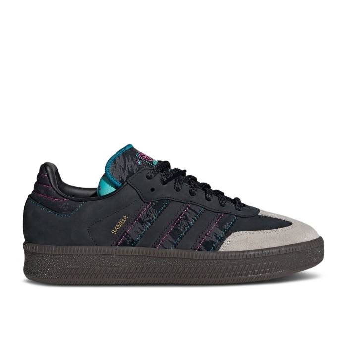 アディダス Adidas 【 Fefei Ruan X Samba Xlg \u0027Chinese New Year Pack\u0027 Men Core Black/Grey/Gum 】 サンバ メンズ 中核グループ 黒いこと 黒いこと 薄墨色 薄墨色 スニーカー-メンズ靴-靴