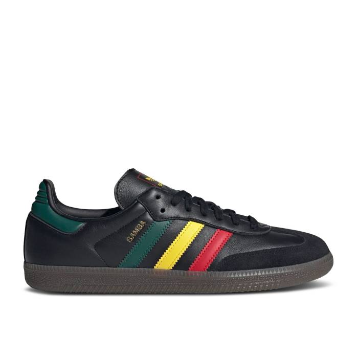 アディダス Adidas 【 Samba Og \u0027Rasta - Black\u0027 Men Core Black/Yellow/Collegiate Green 】 サンバ メンズ 中核グループ 黒いこと 黒いこと yellow 黄味がかった・黄色 green 緑・緑であること